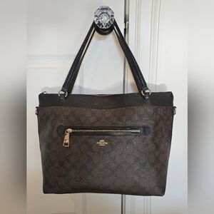 Coach Black and Brown Tote Bag